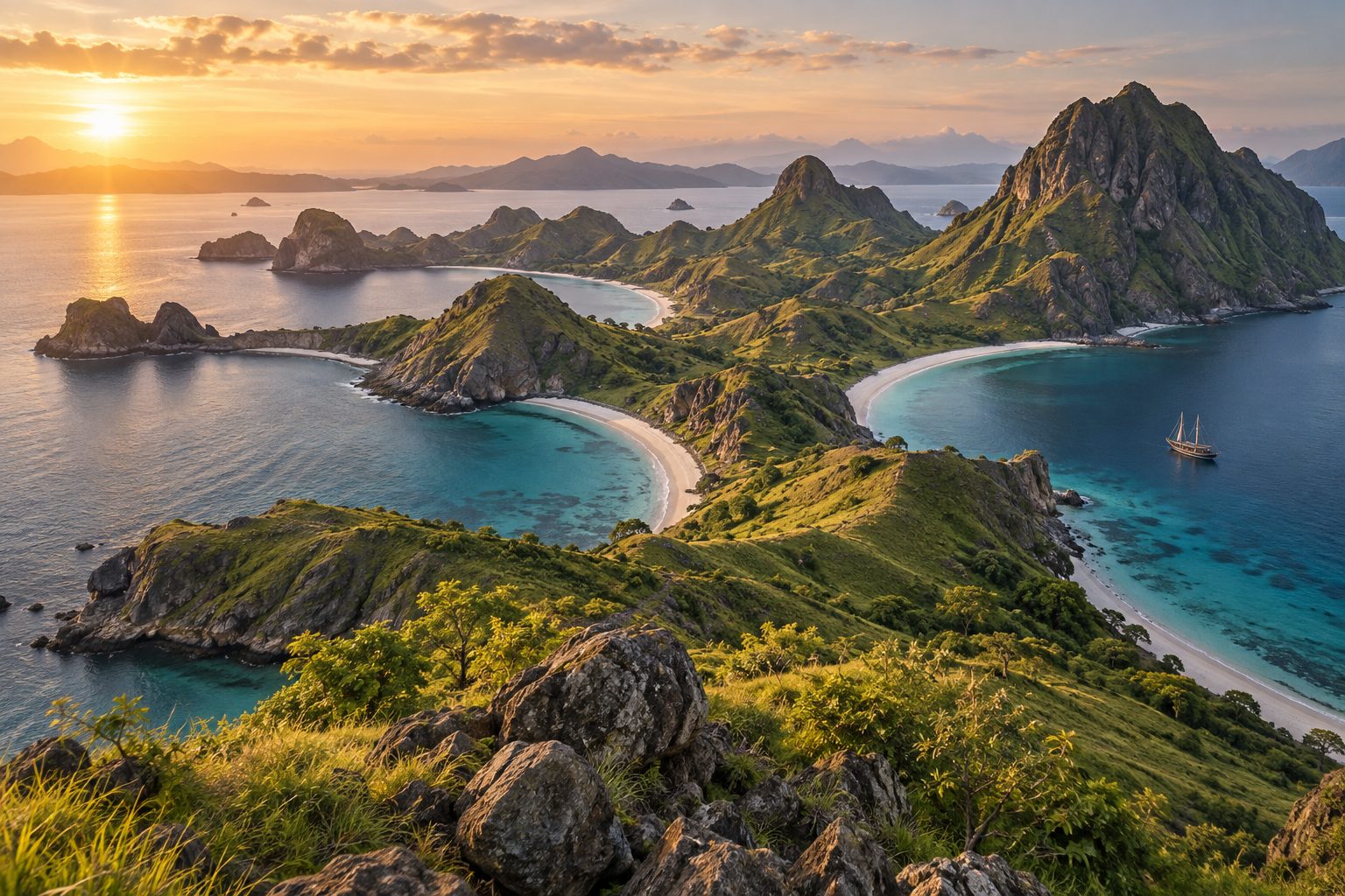 AI concept of an Indonesian island landscape